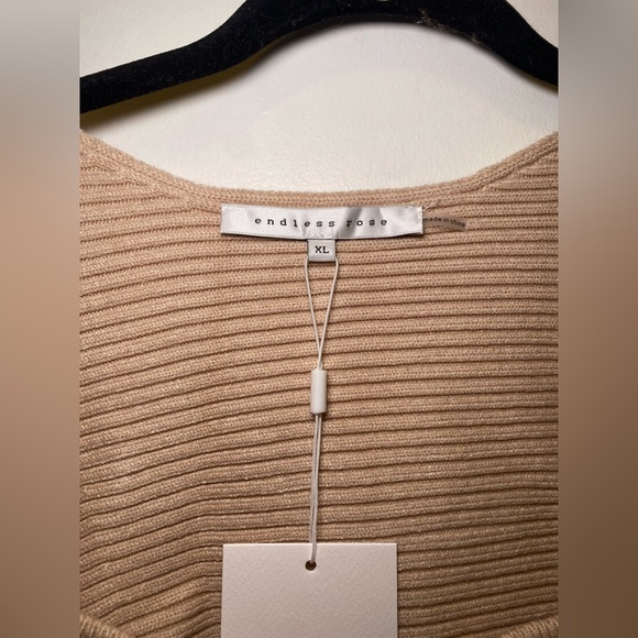 Square Neck Ribbed Sweater - Picture 6 of 8